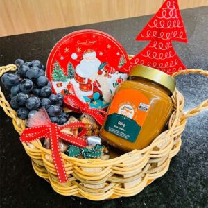 Cesto de Palha Natal